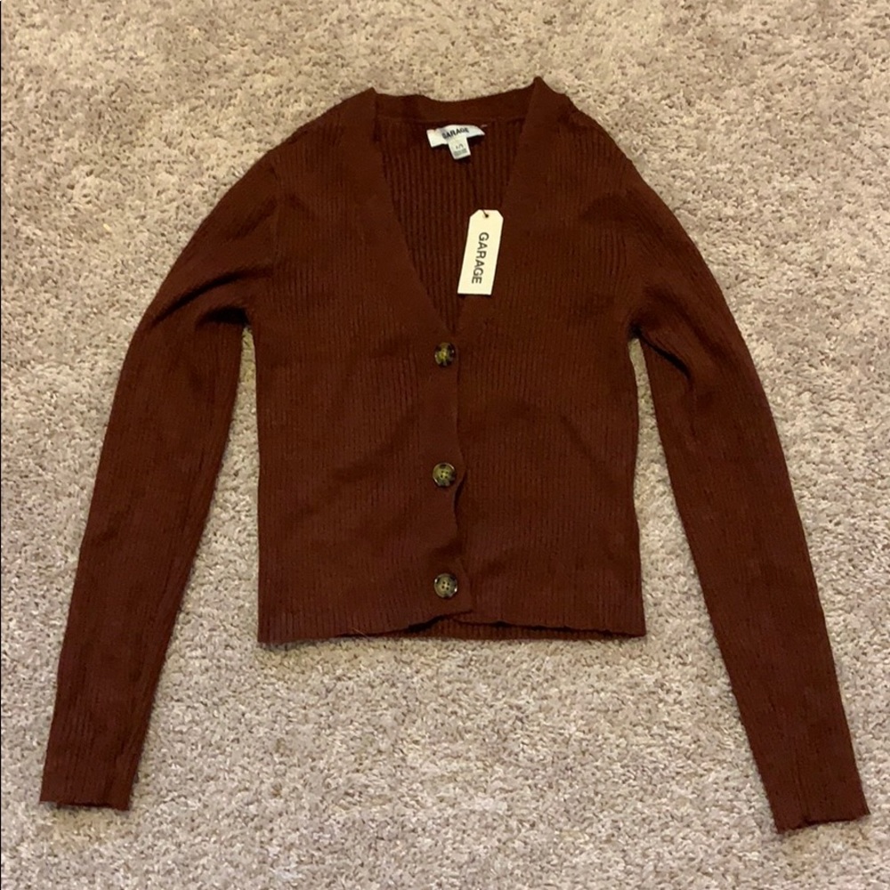 Low cut sweater